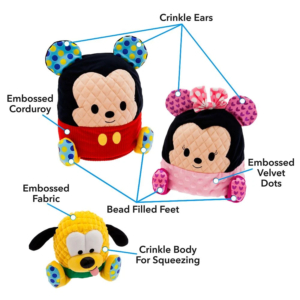 Disney Mickey Mouse And Friends Nesting Sensory Plush Set 2 Disney Mickey Mouse And Friends Nesting Sensory Plush Set - Image 2