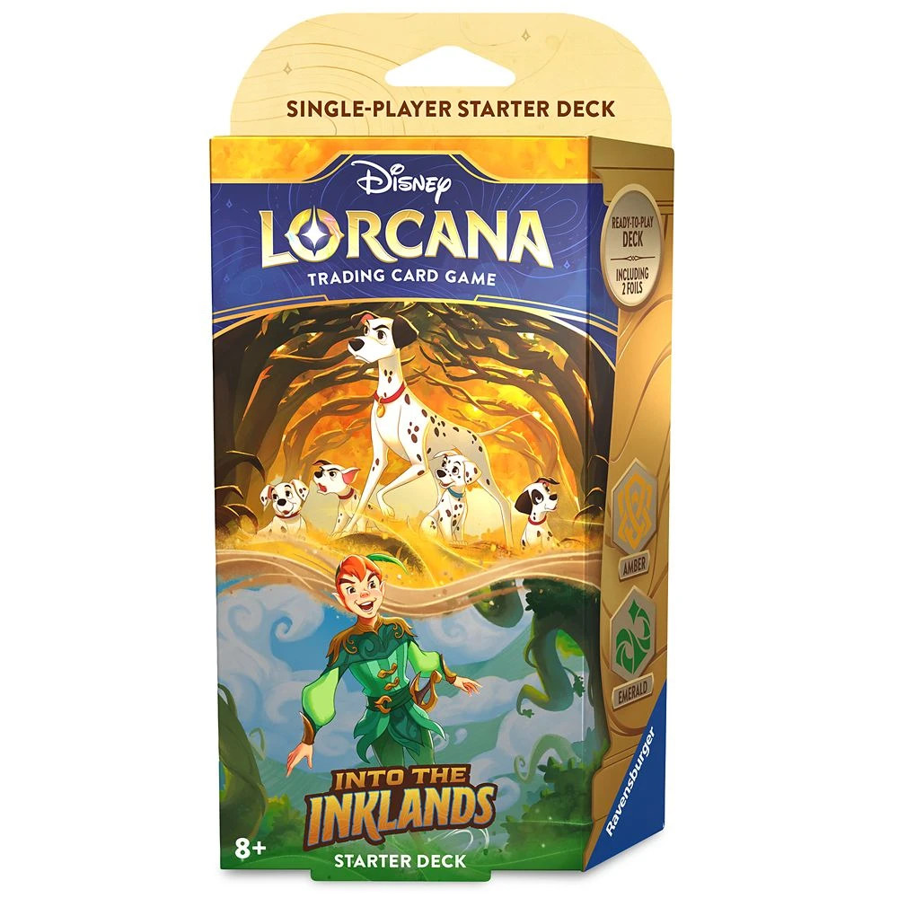 Disney Lorcana Trading Card Game By Ravensburger – Into The Inklands – Starter Deck – 101 Dalmatians And Peter Pan 1 Disney Lorcana Trading Card Game By Ravensburger – Into The Inklands – Starter Deck – 101 Dalmatians And Peter Pan