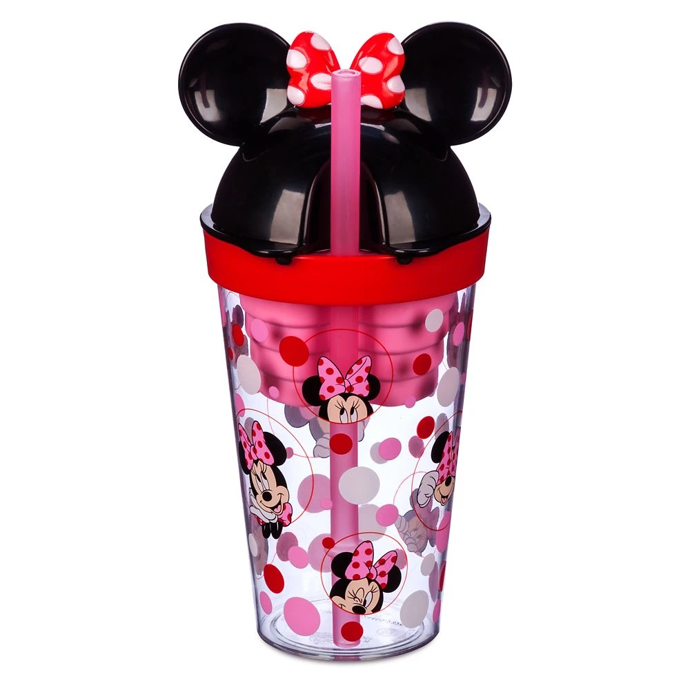 Disney Minnie Mouse Tumbler With Snack Cup And Straw 2 Disney Minnie Mouse Tumbler With Snack Cup And Straw - Image 2