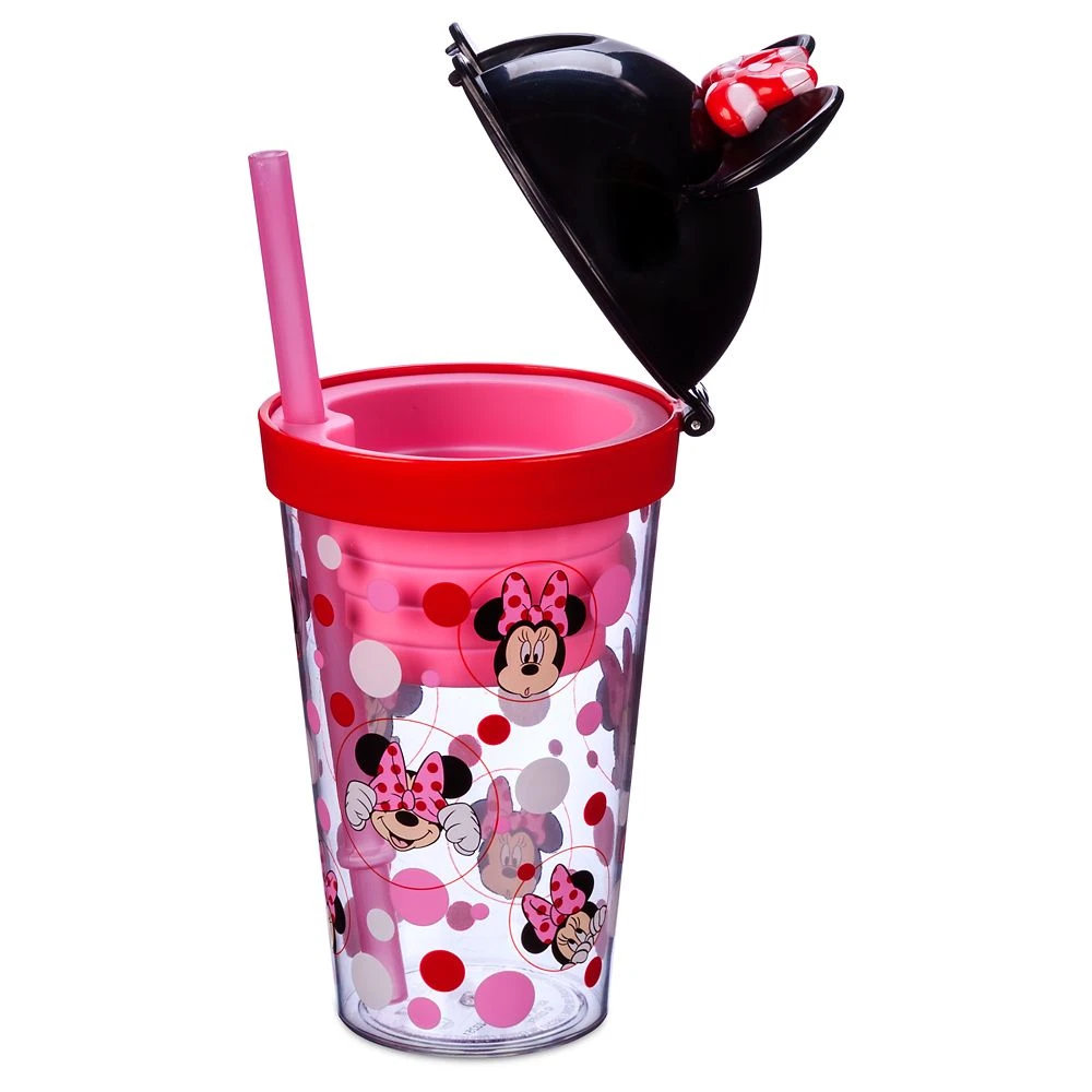Disney Minnie Mouse Tumbler With Snack Cup And Straw 4 Disney Minnie Mouse Tumbler With Snack Cup And Straw - Image 4