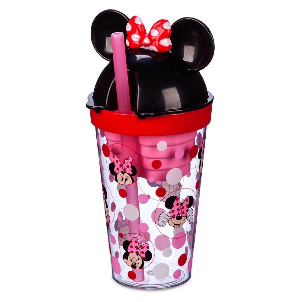 Disney Minnie Mouse Tumbler With Snack Cup And Straw 1 Disney Minnie Mouse Tumbler With Snack Cup And Straw