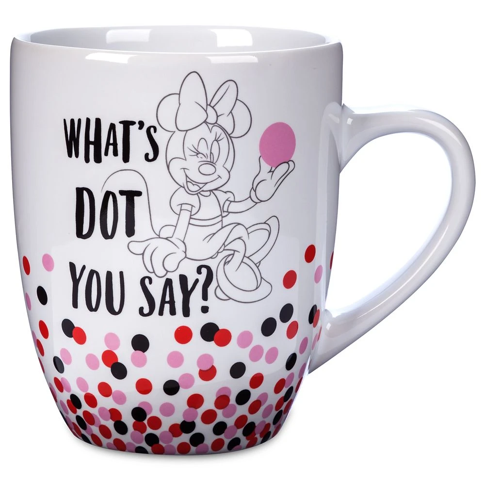 Disney Minnie Mouse ''What's Dot You Say?'' Mug 1 Disney Minnie Mouse ''What's Dot You Say?'' Mug