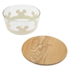Disney Mickey Mouse Icon Glass Bowl With Lid – Mickey Mouse Home Collection -Disney 3312057800121 2