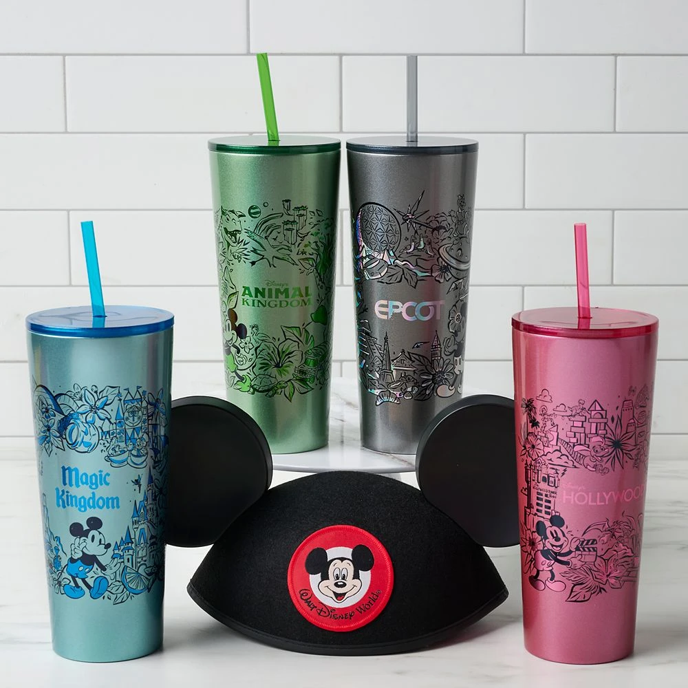 Disney EPCOT Stainless Steel Starbucks® Tumbler With Straw 2 Disney EPCOT Stainless Steel Starbucks® Tumbler With Straw - Image 2