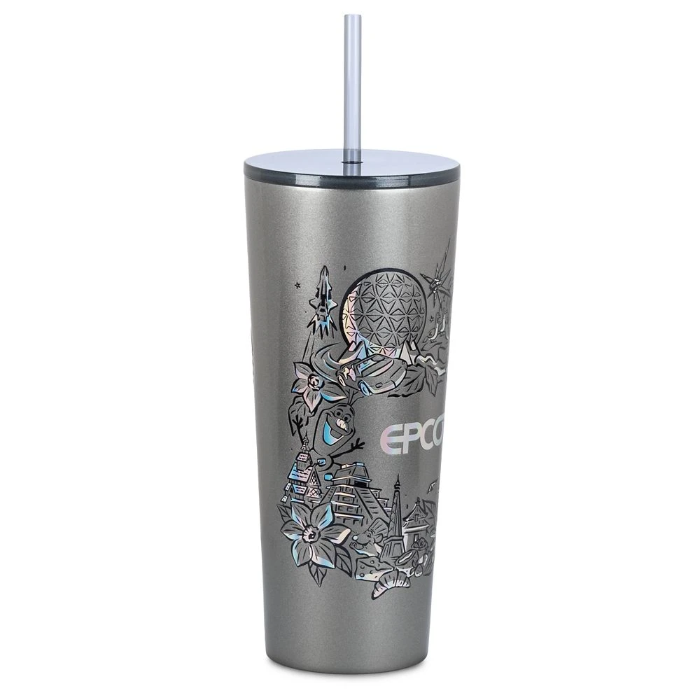 Disney EPCOT Stainless Steel Starbucks® Tumbler With Straw 3 Disney EPCOT Stainless Steel Starbucks® Tumbler With Straw - Image 3