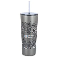 Disney EPCOT Stainless Steel Starbucks® Tumbler With Straw