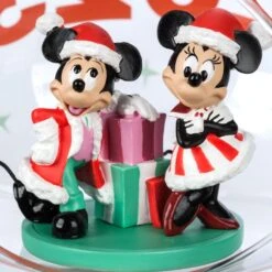 Disney Santa Mickey Mouse And Minnie Mouse 2023 Glass Drop Sketchbook Ornament -Disney 3710048300020 4