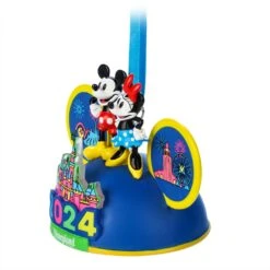 Mickey And Minnie Mouse Light-Up Ear Hat Ornament – Disneyland 2024 -Disney 3710048300043 2
