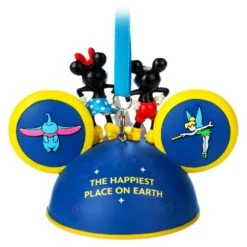 Mickey And Minnie Mouse Light-Up Ear Hat Ornament – Disneyland 2024 -Disney 3710048300043 4