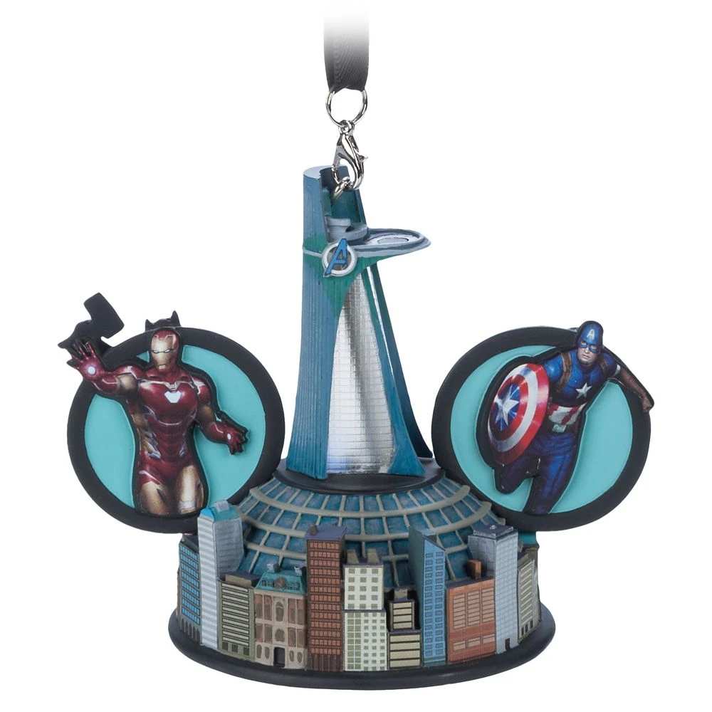 Disney Marvel's Avengers Light-Up Living Magic Ear Hat Sketchbook Ornament 1 Disney Marvel's Avengers Light-Up Living Magic Ear Hat Sketchbook Ornament