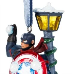 Disney Captain America Light-Up Living Magic Sketchbook Ornament -Disney 3710059310040 6