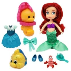 Ariel Disney Animators' Collection Mini Doll Play Set โ The Little Mermaid โ 5''