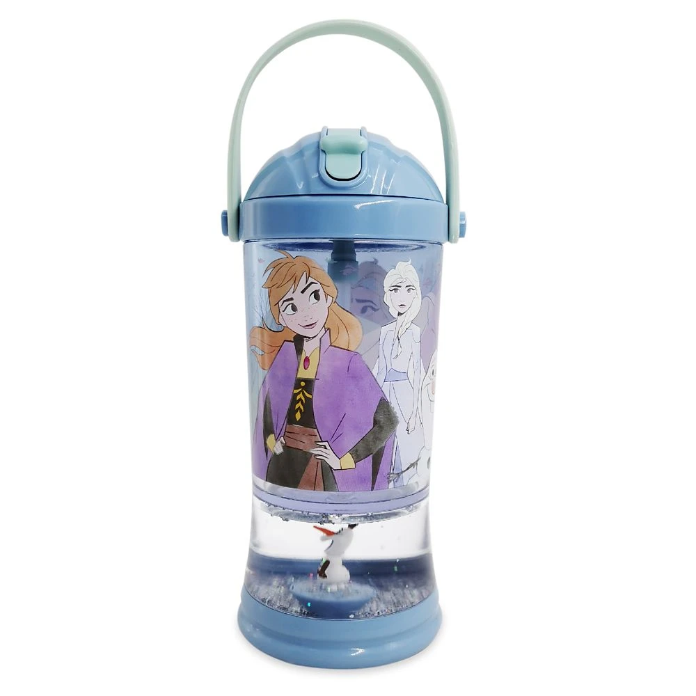 Disney Frozen Snowglobe Tumbler With Straw 1 Disney Frozen Snowglobe Tumbler With Straw