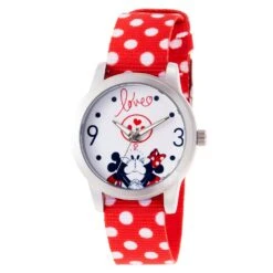 Disney Mickey And Minnie Mouse Polka Dot Watch For Women