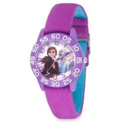 Disney Anna And Elsa Time Teacher Watch For Kids – Frozen 2 – Reversible Band