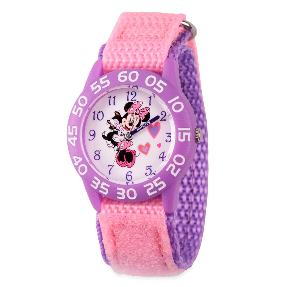 Disney Minnie Mouse And Figaro Time Teacher Watch For Kids 1 Disney Minnie Mouse And Figaro Time Teacher Watch For Kids