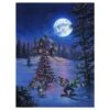 Disney ''Winter Lights'' Gallery Wrapped Canvas By Rodel Gonzalez – Limited Edition
