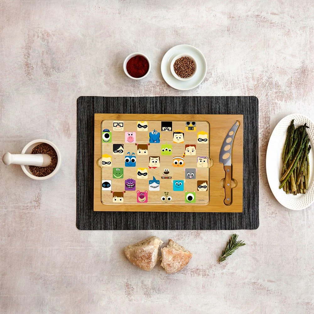 Disney PIXAR Glass Top Serving Tray And Knife Set 2 Disney PIXAR Glass Top Serving Tray And Knife Set - Image 2