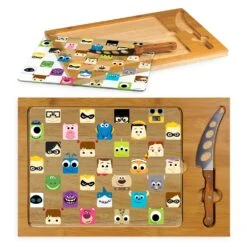 Disney PIXAR Glass Top Serving Tray And Knife Set 5 Disney PIXAR Glass Top Serving Tray And Knife Set -Disney 6804058732906 2