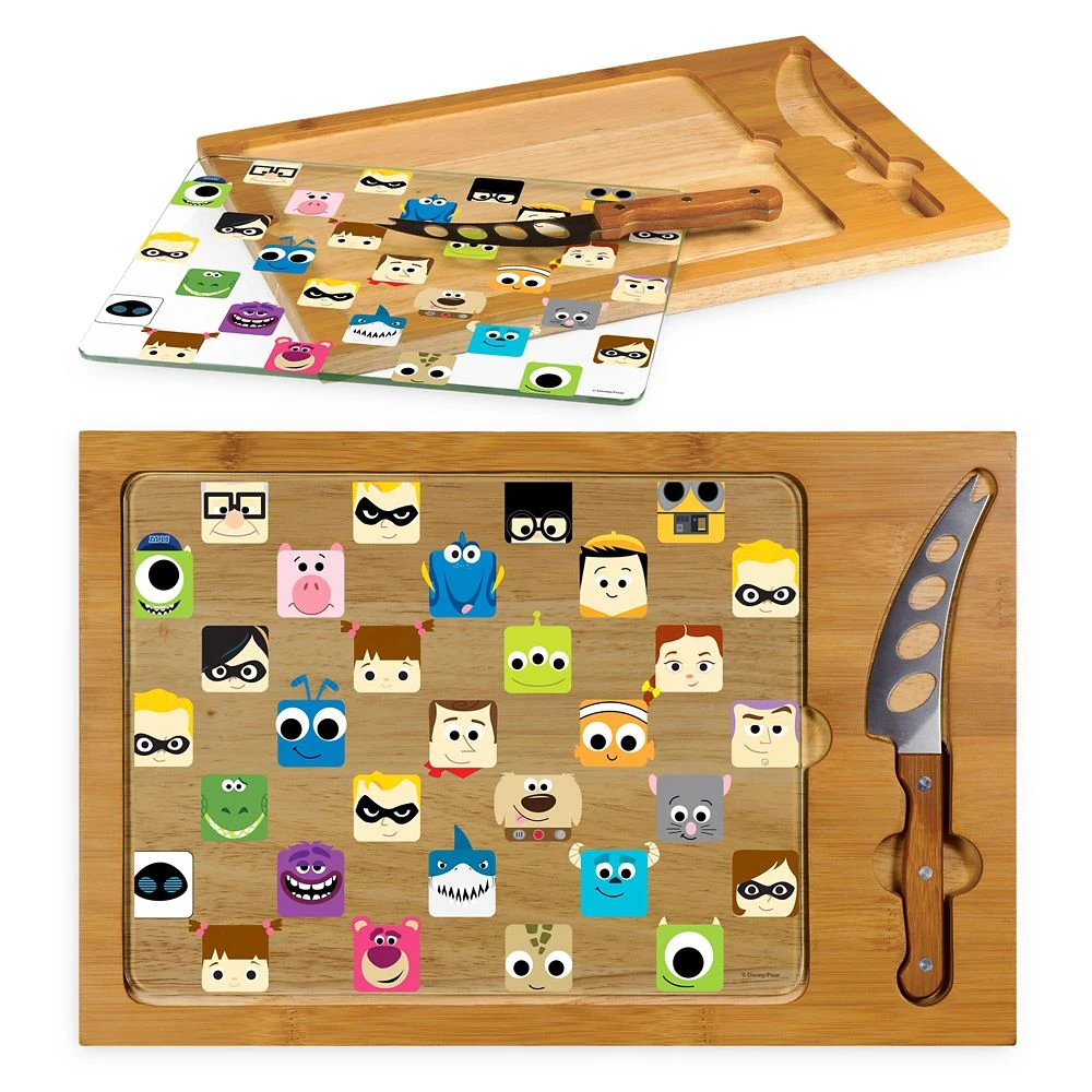 Disney PIXAR Glass Top Serving Tray And Knife Set 3 Disney PIXAR Glass Top Serving Tray And Knife Set - Image 3