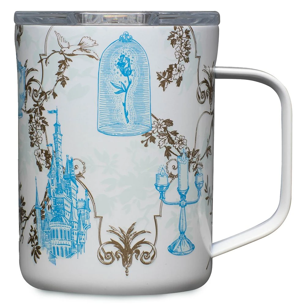 Disney Belle Stainless Steel Mug By Corkcicle – Beauty And The Beast 2 Disney Belle Stainless Steel Mug By Corkcicle – Beauty And The Beast - Image 2