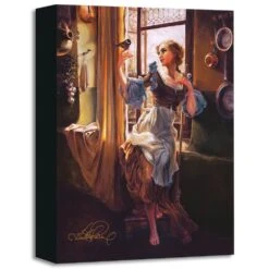 Disney ''Cinderella's New Day'' Giclée On Canvas By Heather Edwards
