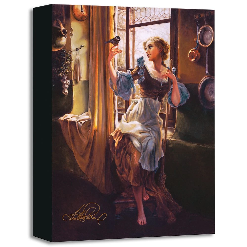 Disney ''Cinderella's New Day'' Giclée On Canvas By Heather Edwards 1 Disney ''Cinderella's New Day'' Giclée On Canvas By Heather Edwards