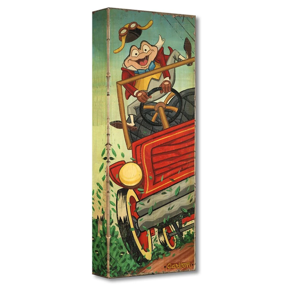 Disney Mr. Toad ''The Wild Ride'' Giclée On Canvas By Trevor Carlton 1 Disney Mr. Toad ''The Wild Ride'' Giclée On Canvas By Trevor Carlton