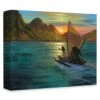Disney Moana ''Sailing Into The Sun'' Giclée On Canvas By Walfrido Garcia