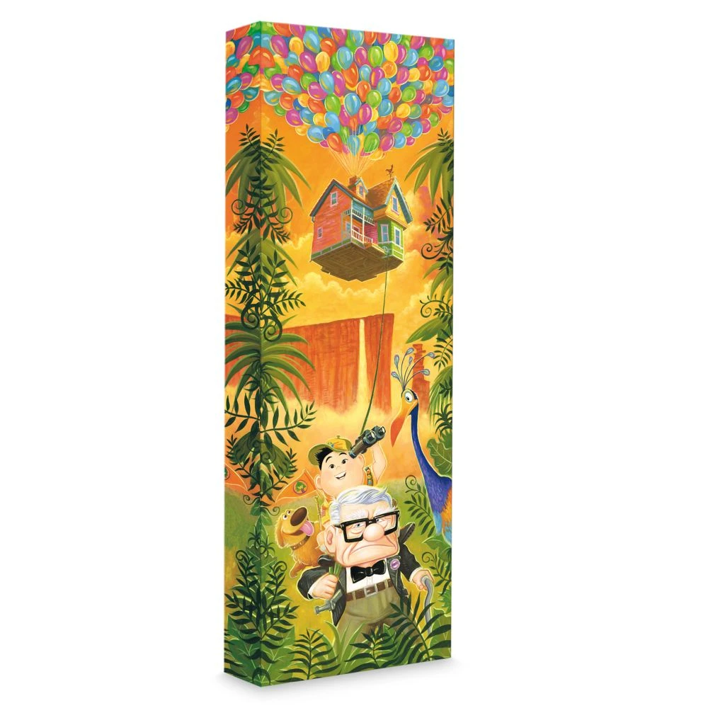 Disney Up ''Journey To Paradise Falls'' Giclée On Canvas By Tim Rogerson 1 Disney Up ''Journey To Paradise Falls'' Giclée On Canvas By Tim Rogerson