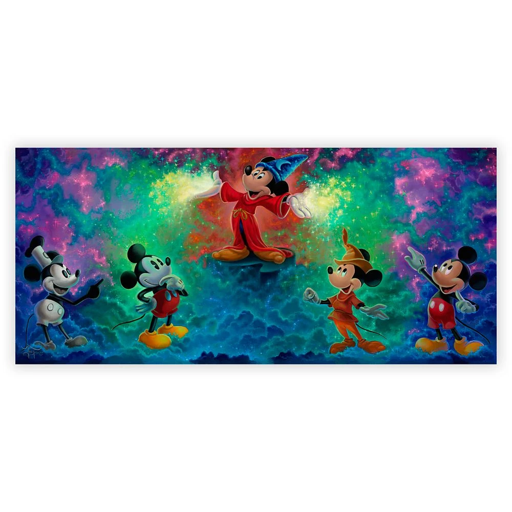 Disney Mickey Mouse ''Mickey's Colorful History'' Giclée By Jared Franco – Limited Edition 1 Disney Mickey Mouse ''Mickey's Colorful History'' Giclée By Jared Franco – Limited Edition