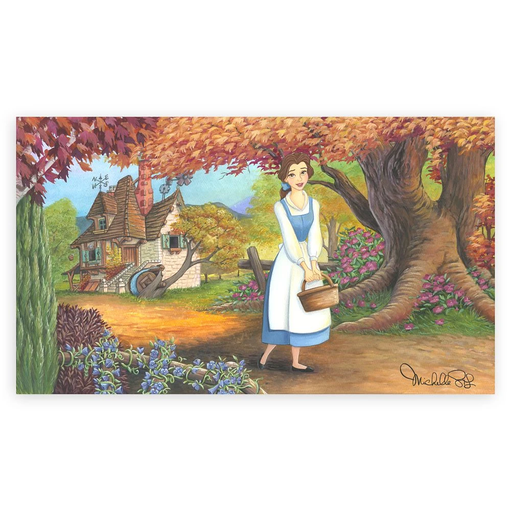 Disney Beauty And The Beast ''The Flowery Path'' Giclée By Michelle St.Laurent – Limited Edition 1 Disney Beauty And The Beast ''The Flowery Path'' Giclée By Michelle St.Laurent – Limited Edition