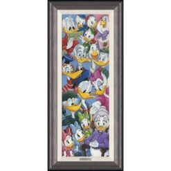 Disney Donald Duck ''Duck Family'' By Michelle St.Laurent Framed Canvas Artwork – Limited Edition