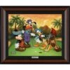 Disney Mickey Mouse And Friends ''Fabulous Foursome'' By Tim Rogerson Framed Canvas Artwork – Limited Edition