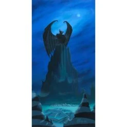 Disney Chernobog ''A Dark Blue Night'' By Michael Provenza Hand-Signed & Numbered Canvas Artwork – Limited Edition
