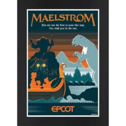 Disney EPCOT Maelstrom Matted Print