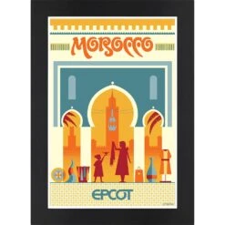 Disney EPCOT Morocco Pavilion Matted Print