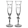 Disney Mickey And Minnie Mouse Glass Flutes By Arribas – Personalized